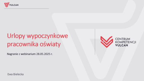 Urlopy wypoczynkowe pracownika oświaty [nagranie z webinaru]
